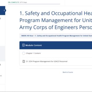 8-Hour EM 385 Training Module